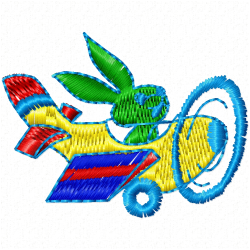 Rabbits Embroidery Design 12